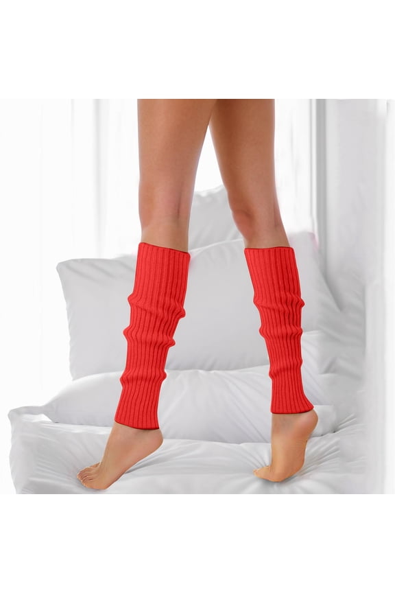 80s 90s Leg Warmers For Women Neon Ribbed Leg Socks Stylish Accessories Colorful Fluorescent Wool Knitted Sock Sleeves Little Girls Socks No Show Socks for Toddler Boys Winter Socks for Women Fashion