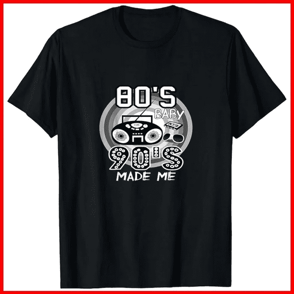 80s Baby 90s Made Me Classic Vintage Retro Graphic Neon Pattern Unisex ...