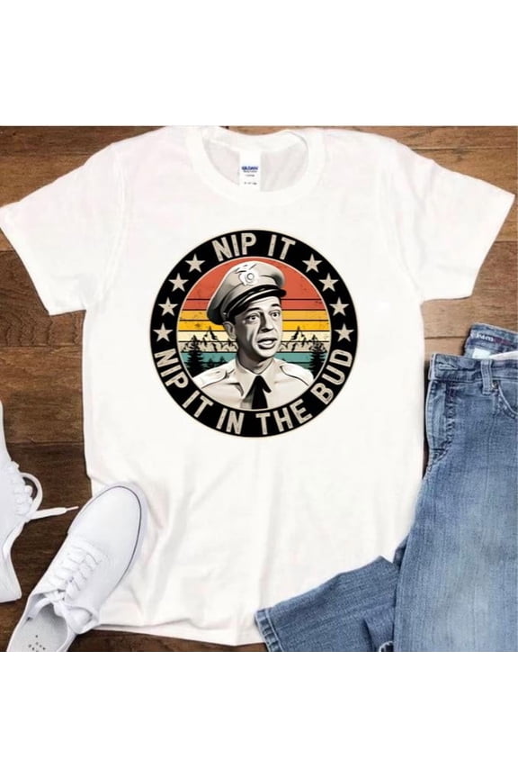 80s Barney Fife Nip It In The Bud Funny Quote Unisex T-Shirt