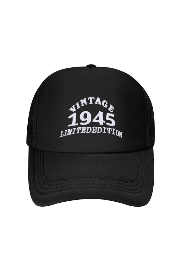 80s Birthdays Gift for Men, Print Summer Mesh Baseball Cap for Men,Made In USA,Adjustable Breathable Caps Women Men's Hat Casual Trucker Hat