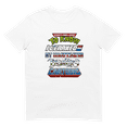 thumbnail image 1 of 80s Cartoon Graphic Short-Sleeve Unisex T-Shirt (White, S), 1 of 2