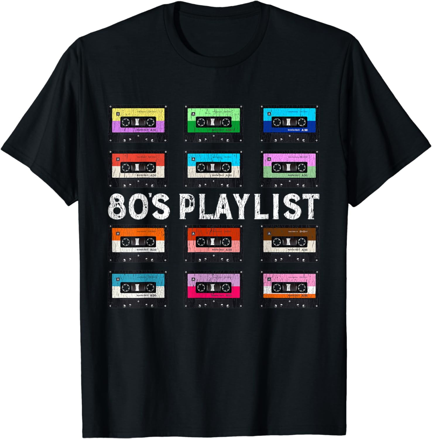 Cassette Tapes Mixtapes 1980s Radio Ghetto Blaster T-Shirt Cassette Tapes Mixtapes 1980s Radio Ghetto Blaster T-Shirt
