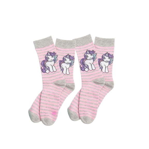 80s Classic My Little Pony's Glory, 2 Pair Socks, Women's Sock Size 10-13