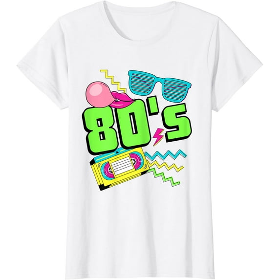 80s Costume Theme Party 80s Outfit Retro Party Vintage T-Shirt