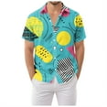 thumbnail image 1 of 80s Disco Outfit Hipster Free Hawaiian Shirt for Men - Retro 80s Style Short Sleeve Button Down Casual Cuban Shirts for Men Boys, 1 of 5