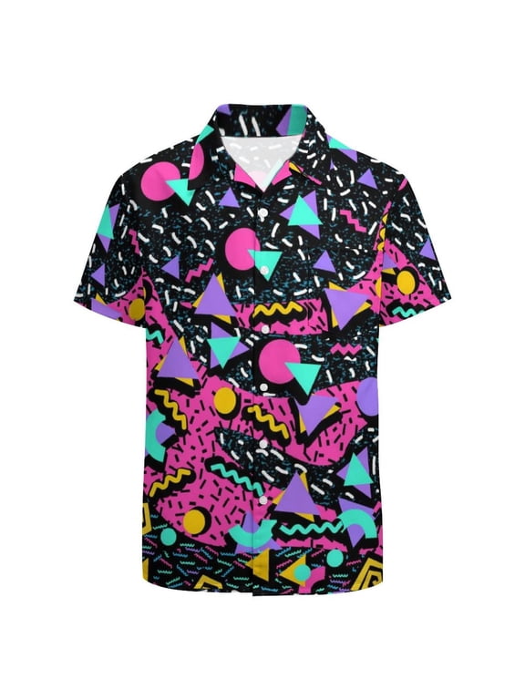 80s Disco Outfit Hipster Free Mens 80s Golf Shirt Dry Fit Performance Short Sleeve Print Shirts Funny 90s Golf Shirts for Men