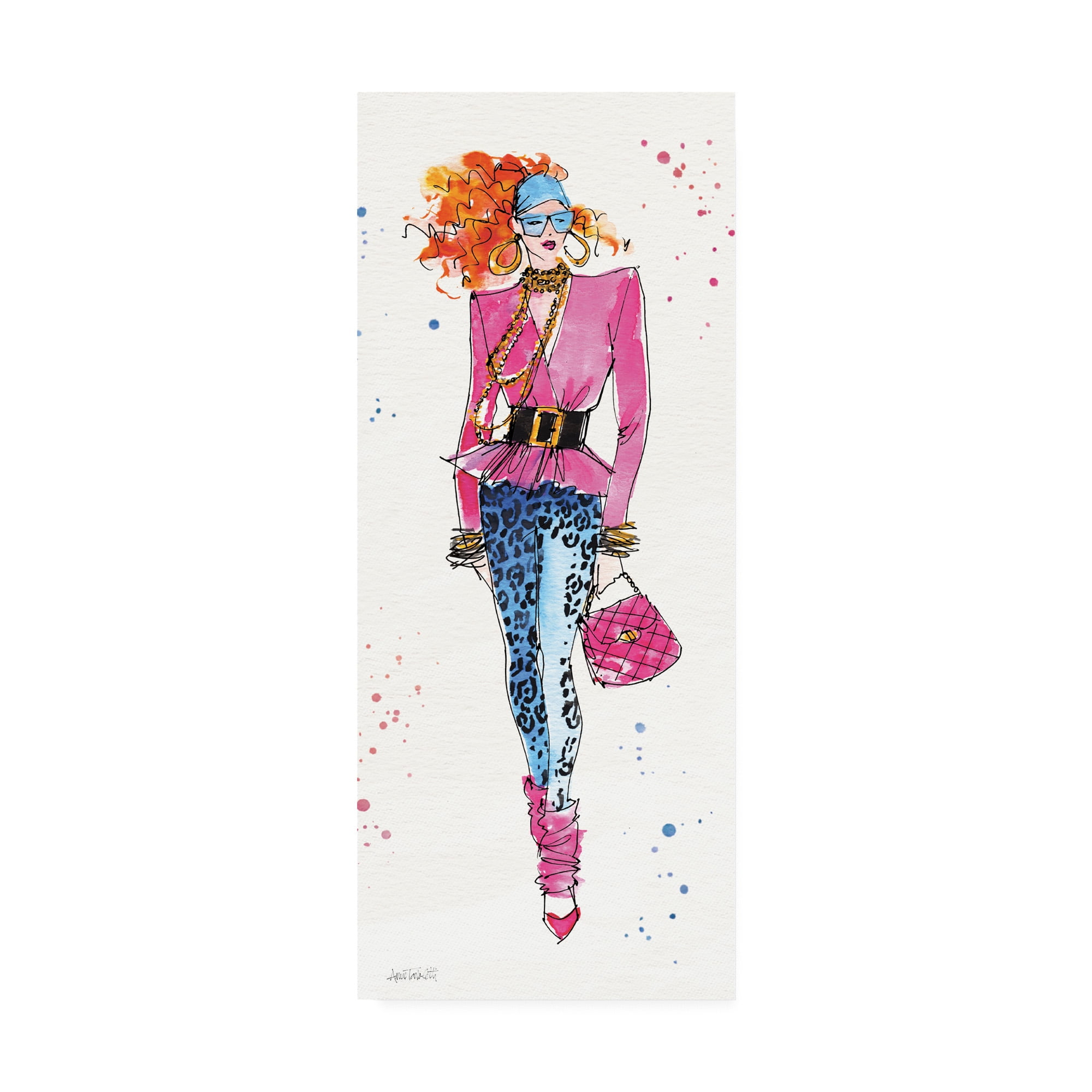 80s Fashion II Color' Canvas Art by Anne Tavoletti