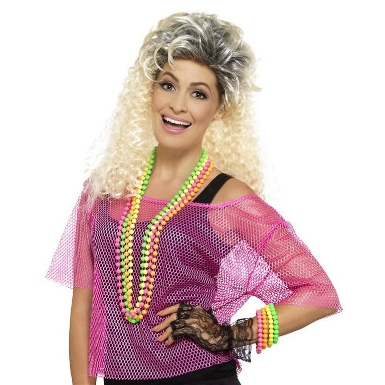 Fishnet Top Adult Neon Pink Fishnet Top Adult Neon Pink