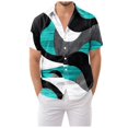 thumbnail image 1 of 80s Funny Nightclub Tee Shirt Retro 80s 90s Mens Shirts Hawaiian Shirt Casual Button Down Short Sleeve Beach Shirt Medium with Pocket, 1 of 5
