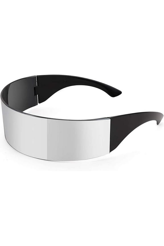 80s Futuristic Cyclops Cyber Visor Sunglasses Men Women Punk Style Cosplay B2740