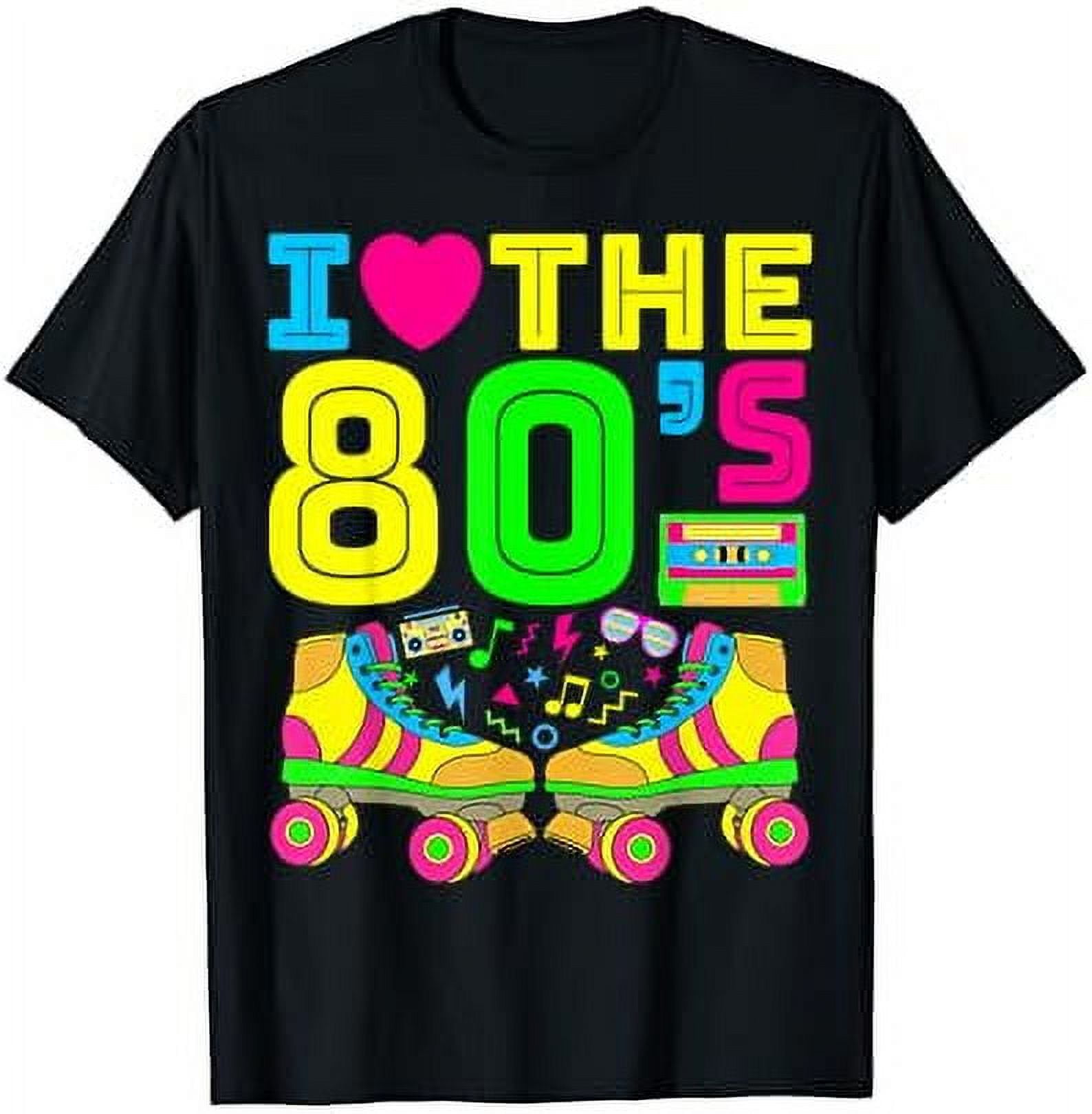 80s Girl 1980s Fashion Theme Party Outfit Eighties Costume T-Shirt ...