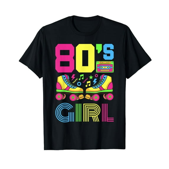 80s Girl 1980s Fashion Theme Party Outfit Eighties Costume T-Shirt