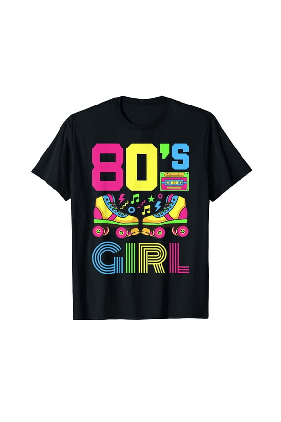 80s Girl 1980s Fashion Theme Party Outfit Eighties Costume T-Shirt
