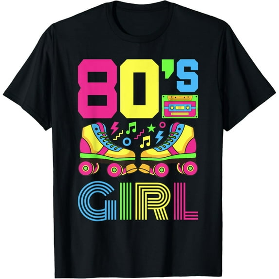 80s Girl 1980s Fashion Theme Party Outfit Eighties Costume T-Shirt