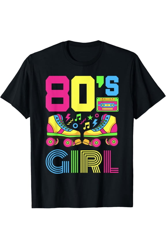80s Girl 1980s Fashion Theme Party Outfit Eighties Costume T-Shirt