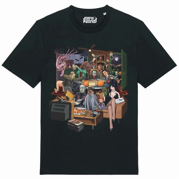 80s Halloween Retro Horror Graphic Men's T-Shirt Vintage Style Tee ...