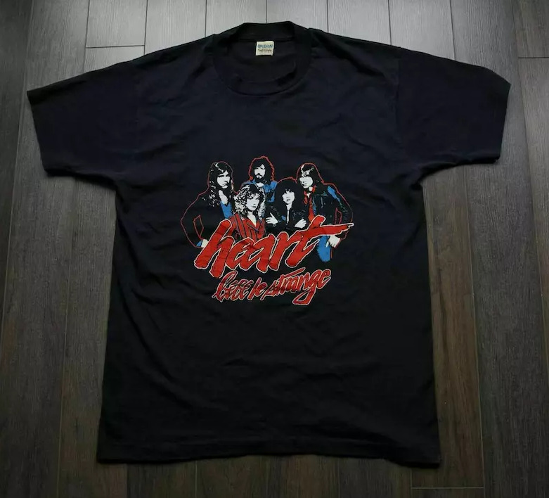 80s Heart Bebe Le Strange Tour Rock Band Concert Rare Vintage t shirt