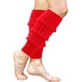 thumbnail image 1 of 80s Knitted Leg Warmers for Women, Fall Winter Women Girls Ribbed Outdoor Leg Cover Leg Warmers Knitted Leg Socks for Party, 1 of 5