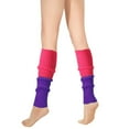 thumbnail image 1 of 80s Leg-Warmers for Women Trendy Knee-High Ribbed Knitted Athletic Sports Yoga Thermal Warm Y2K Long Boot Footless Socks Winter, 1 of 4