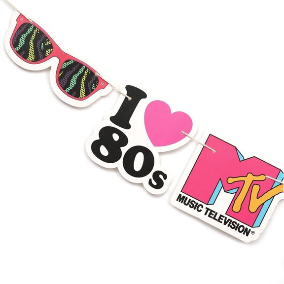 80s Party Banner Decorations - Funny Gen X Celebration, Any Fun Diy Decoration Project, Hip Hop Table Background, 80s Theme Birthday Party Supplies