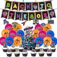 thumbnail image 1 of 80s Party Decorations, Back To The 80s Retro Party Supplies, Retro 1980s Theme Decor, Radio Boombox Banner Balloons Set, for 80s Hip Hop Party 1980s Birthday Party Decor, 1 of 5