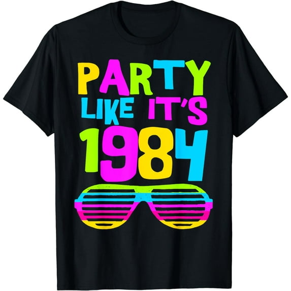 80s Party Wear Costume Outfit Tee | Party Like Its 1984 T-Shirt