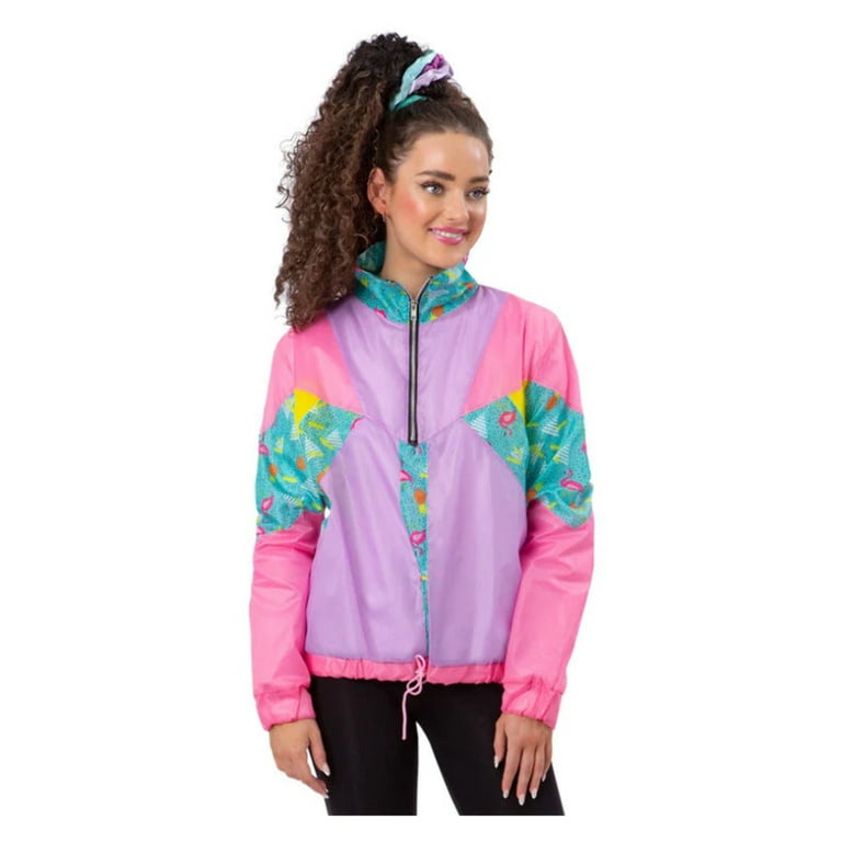 80s Pastel Windbreaker Jacket Ladies Costume 80s Pastel Windbreaker Jacket Ladies Costume
