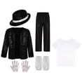 thumbnail image 1 of 80s Pop Star Dance 𝗖ostume For Men,Classic 80s Music Icon Outfit, 𝗖osplay Role Play Suit For Adult Men's 80s Tracksuit, 1 of 5