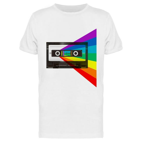 80s Retro Cassette T-Shirt Men -Image by Shutterstock, Male Medium