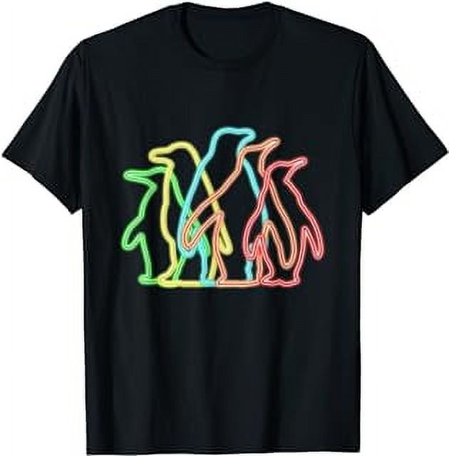 80s Retro Penguins Gift Penguin T-Shirt - Walmart.com