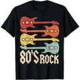 thumbnail image 1 of 80s Rock Band Guitar Cassette Tape 1980s Vintage 80s Costume T-Shirt, 1 of 4