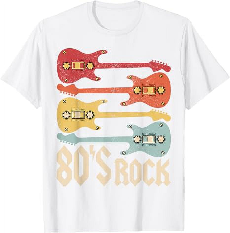 80s Rock Band Guitar Cassette Tape 1980s Vintage 80s Costume TShirt