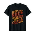thumbnail image 1 of 80s Rock Chick Women Rocker Rock and Roll Band Concert T-Shirt, 1 of 5