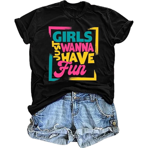 80s Shirts for Women Retro 1980s Party Tees 80s' Disco Music Gifts T-Shirts Tops,Shirts for women summer,Iightweight tshirts women,Womens casual tops summerCotton t shirt women