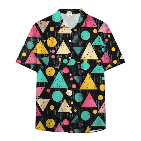 80s Shirts for Men Funny Vintage 90s Outfit for Men Hawaiian Shirts Button-Up 90s Party Beach Shirt Mens 80s Clothing Bowling Shirt Graphic