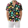 thumbnail image 1 of 80s Shirts for Men Funny Vintage 90s Outfit for Men Hawaiian Shirts Button-Up 90s Party Beach Shirt Mens Clothing Holiday Funny Nightclub, 1 of 5