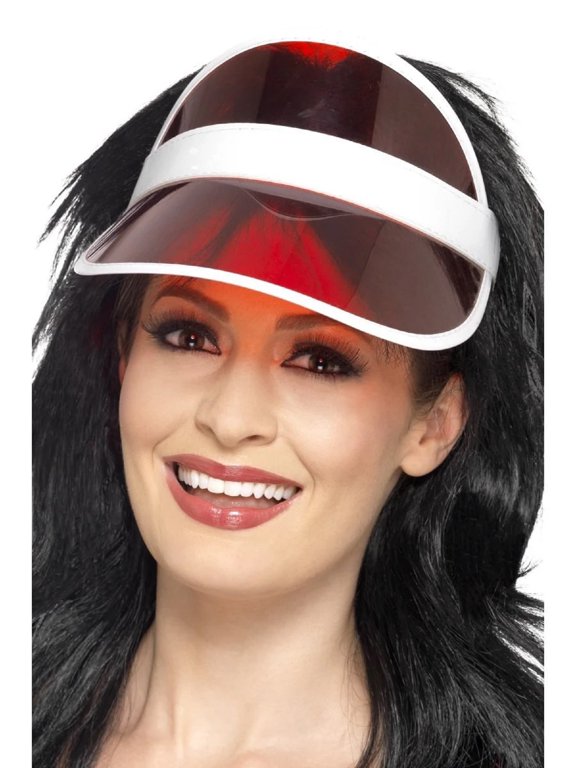 80s Sun Visor Red