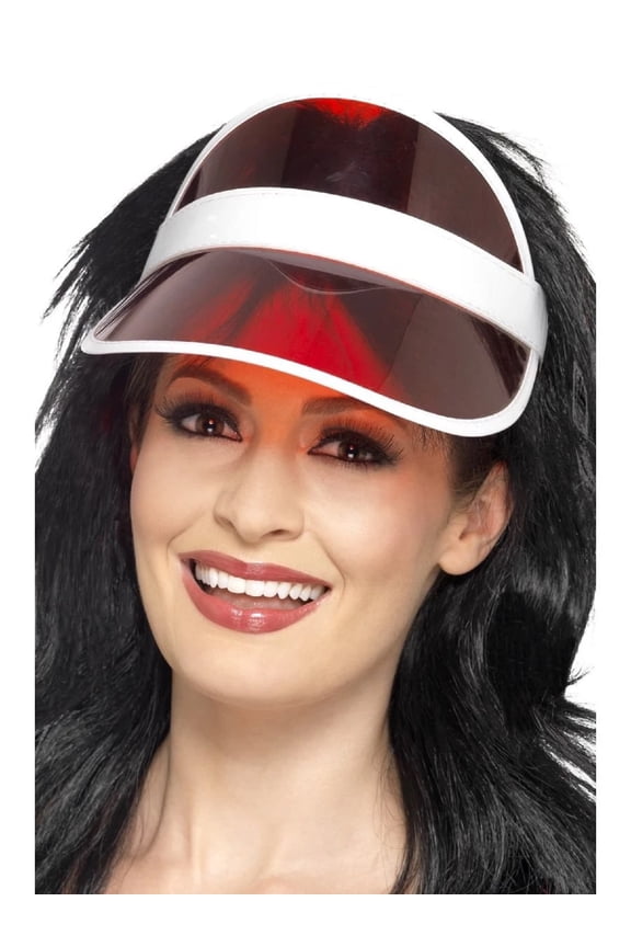 80s Sun Visor Red