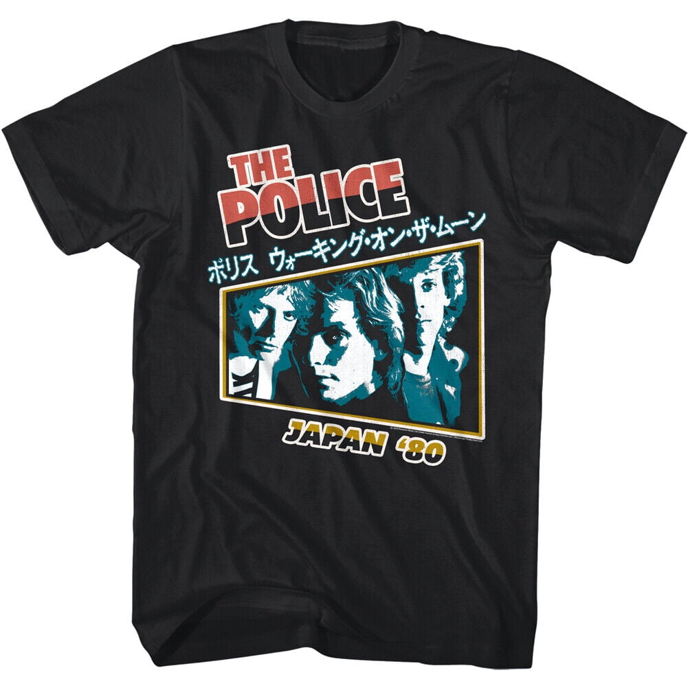80s Tour-Inspired Shirt with Minimalist Blue Concert Graphic Design, S ...
