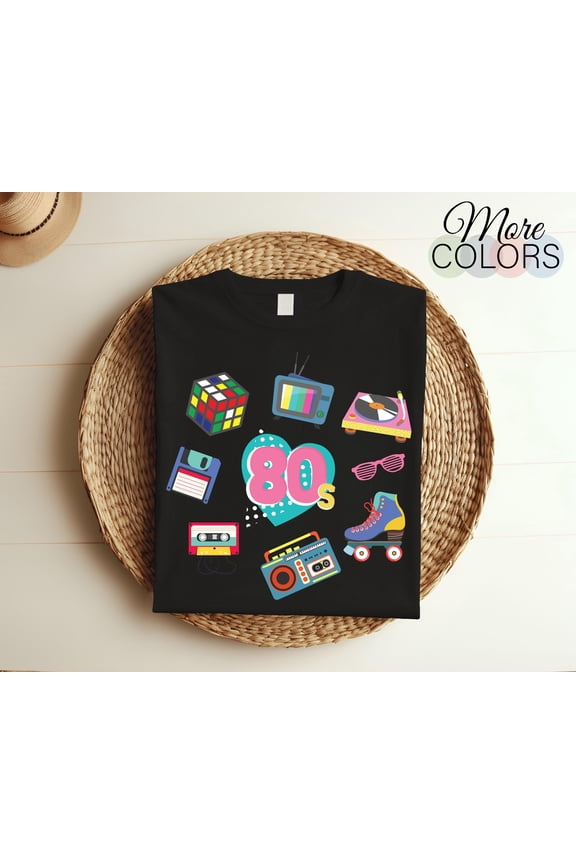 80s Vibe T-Shirt, 1980 Party Costume, 80s Shirt, 80 Music Party Apparel, 80s Theme Party TShirt, 80s Clothing, Throwback 80s Gifts Shirt,