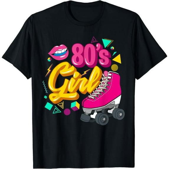 80s party theme party outfit costume vintage retro 80's girl T-Shirt