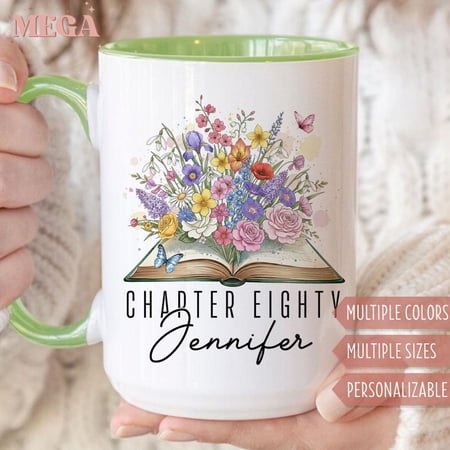 80th Birthday Gift Personalized 80th Birthday Mug Custom Eighty Birthday Gift Chapter Eigh
