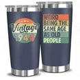 thumbnail image 1 of 80th Birthday Gifts For Men Women - 1944 80th Birthday Decorations For Men Women - Gifts For Men Women Turning 80-80 Year Old Gifts For Men, Women - 20 Oz Tumbler, 1 of 6