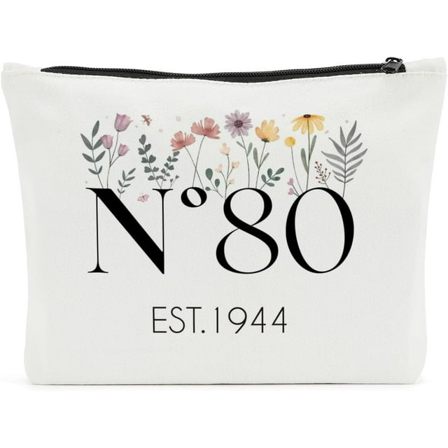80th Birthday Gifts for Women, 1944 Makeup Bag, 80th Birthday