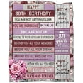thumbnail image 1 of 80th Birthday Gifts for Women, 80th Birthday Thrown Blanket 50" x 60", 80 Years Old Gifts Ideal for Him Her, 1942 Blanket Gift for Parents Wife Friends Bestie 80th Birthday Blanket Decorations, 1 of 6