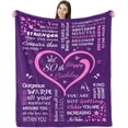 thumbnail image 1 of 80th Birthday Gifts for Women Blanket 50"x60", 80th Birthday Gifts Ideas, 1942 Birthday Gifts Throw Blanket Women, 80th Birthday Gifts for Sister Wife Mom, 80-Year-Old Birthday Gift Ideas, 1 of 6