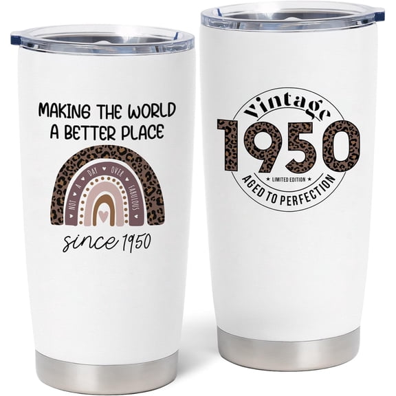 80th Birthday Gifts for Women - Gifts for 80 Years old Woman - 1945 Birthday Gift for Mom/Grandma - Happy 80th Birthday Gift Ideas - 80th Birthday Decorations, 20 oz Tumbler
