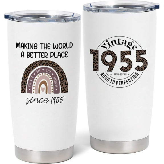 80th Birthday Gifts for Women - Gifts for 80 Years old Woman - 1945 Birthday Gift for Mom/Grandma - Happy 80th Birthday Gift Ideas - 80th Birthday Decorations, 20 oz Tumbler
