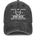 thumbnail image 1 of 80th Birthday Gifts for Men Women Hats 1943 Vintage 80 Year Old Embroidered Baseball Cap, 1 of 5