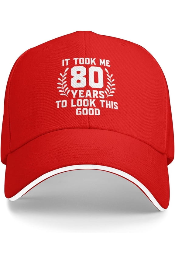 80th It Took Me 80 Years to Look This Good Baseball Cap Summer Sun Hat Women Trucker Hat Snapback Hat Men Dad Hat Black